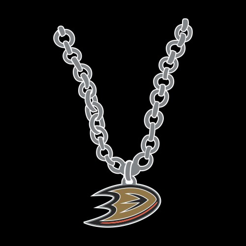 Anaheim Ducks Necklace logo iron on paper